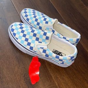 Slip on checkered vans